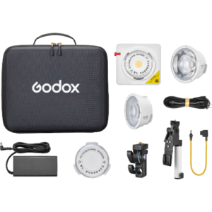 Godox ML100Bi Bi-Color Portable LED Light Kit 2 V-Mount Grip
